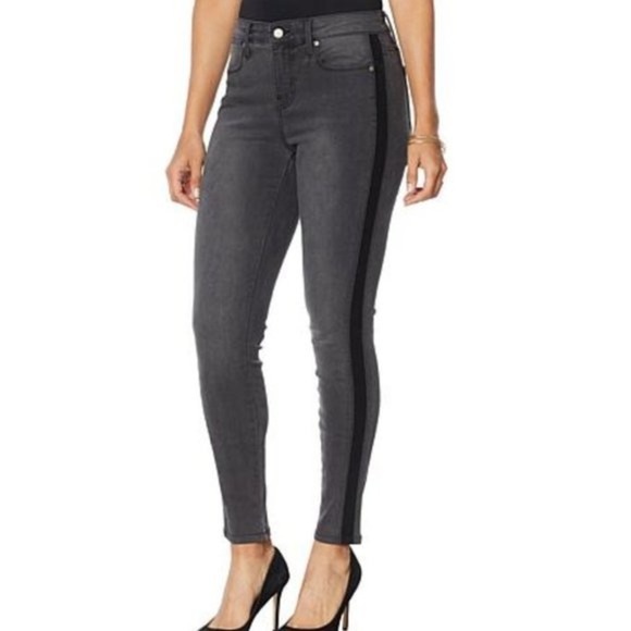 NEON Blonde Bella Stripe Jean - Picture 2 of 12